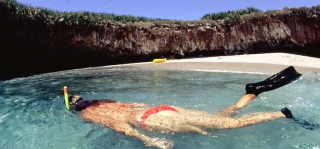 Haciendo snorkel